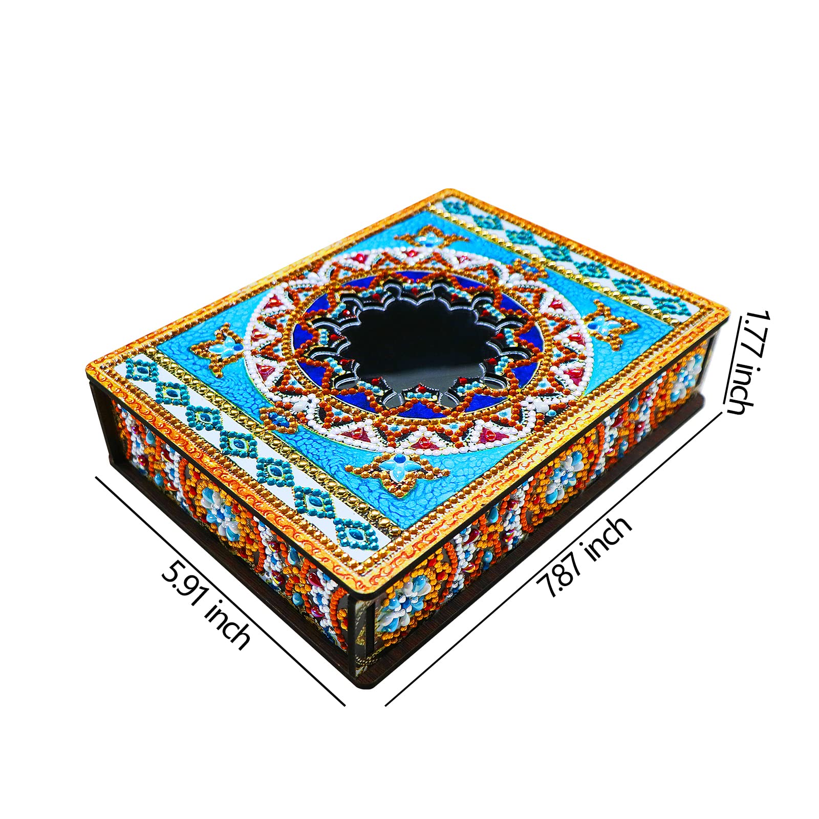 Amazon.com: 5D Diamond Art Jewelry Box with Mirror DIY Kit Mandala